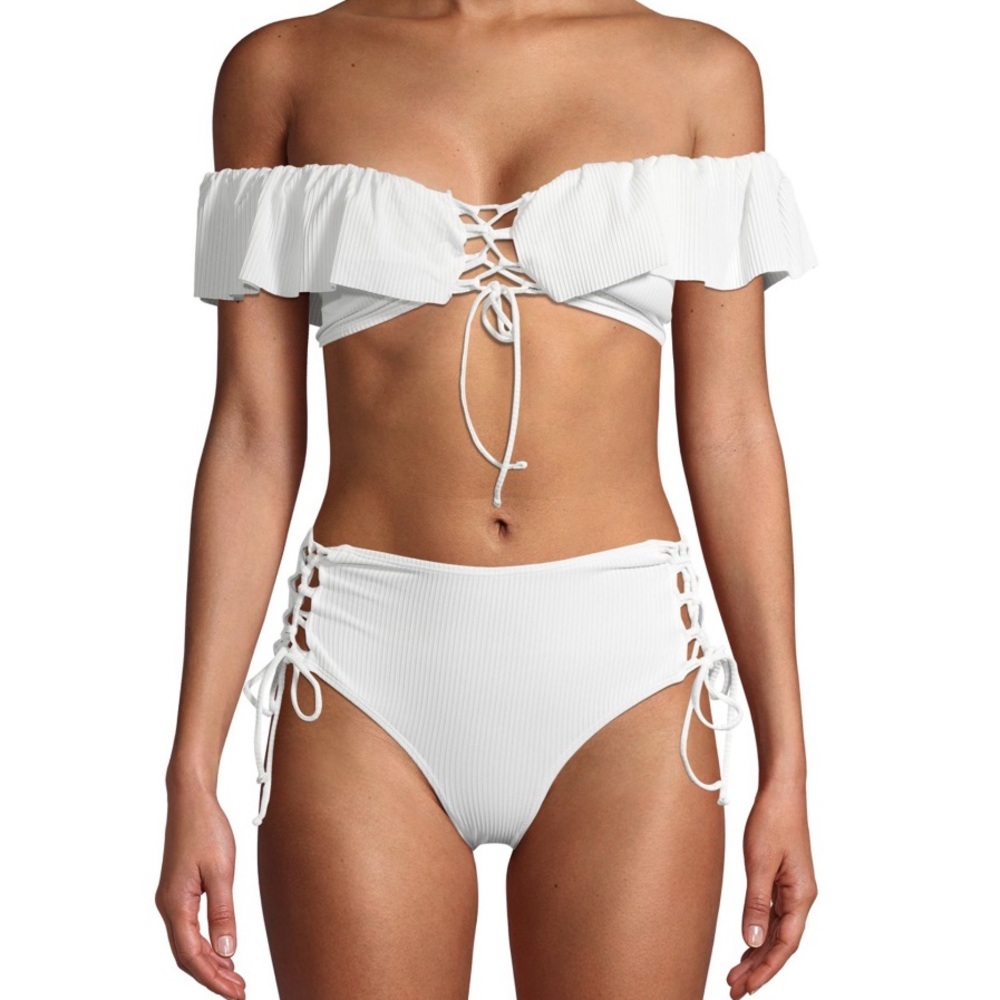 White bikini set